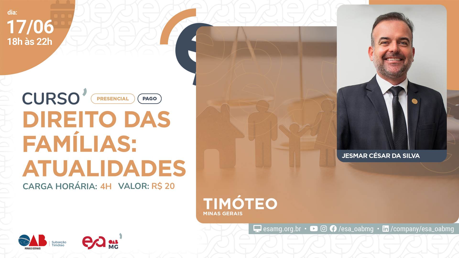 DIREITO DAS FAMÍLIAS: ATUALIDADES EM TIMÓTEO