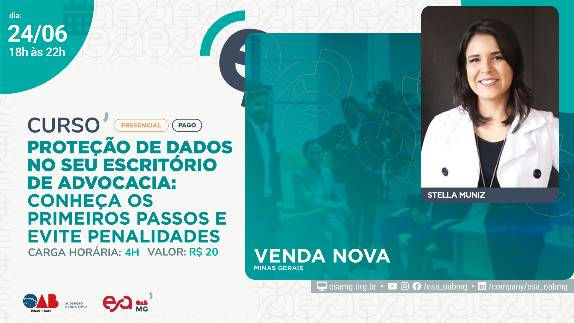 PROTEÇÃO DE DADOS NO SEU ESCRITÓRIO DE ADVOCACIA: CONHEÇA OS PRIMEIROS PASSOS E EVITE PENALIDADES EM VENDA NOVA