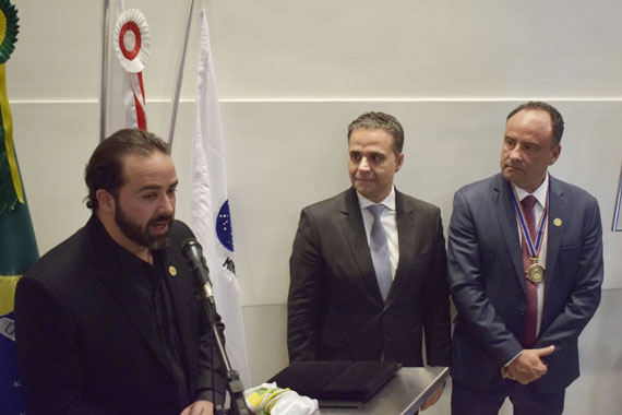 Sérgio Leonardo participa de solenidade de entronização da foto do ex-presidente da CAA-MG