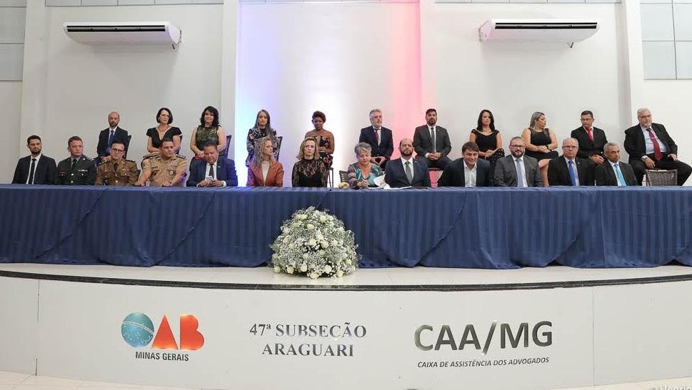 OAB Araguari realiza cerimônia de posse da diretoria